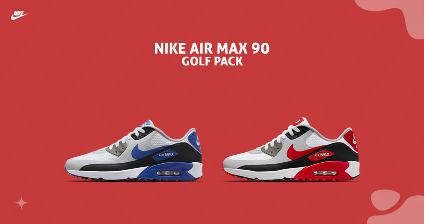 Nike Air Max 90 G Enjoys Game Royal And University Red Colourways