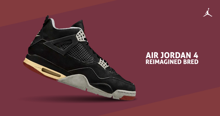 Air Jordan 4 &#8216;BRED REIMAGINED' Adorns Luxurious Leather