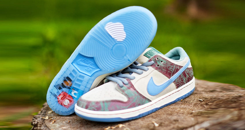 A Closer Look At The Crenshaw Skate Club x Nike SB Dunk Low lifestyle front down
