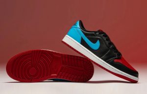 Air Jordan 1 Low UNC to Chicago CZ0775 046 lifestyle right down