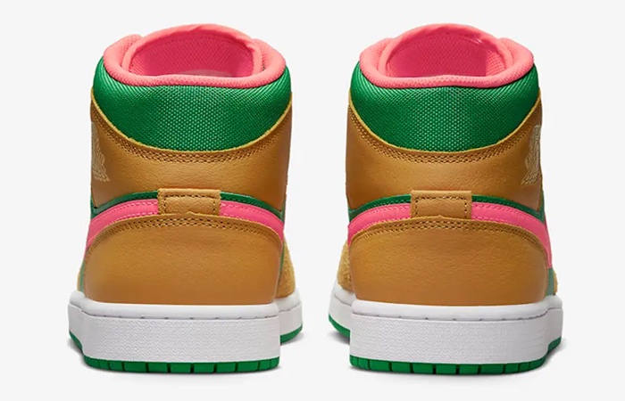 Air Jordan 1 Mid Wheat Watermelon DX4332 700 back