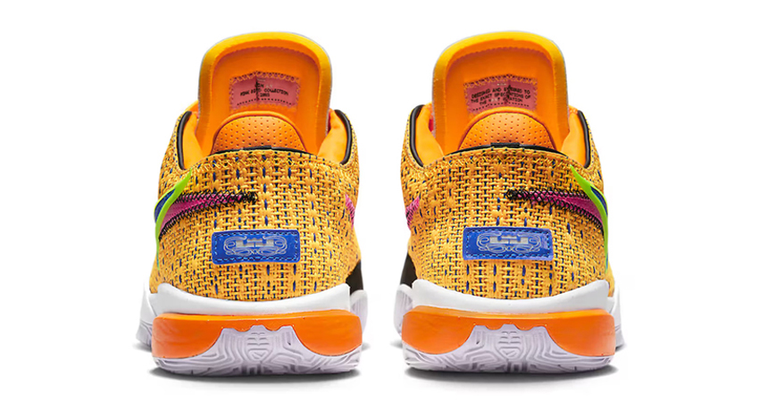 Drop Details Of The Nike LeBron 20 Laser Orange back