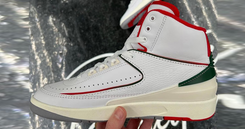 First Look Of The New Air Jordan 2 ‘Fire Red lifestyle left