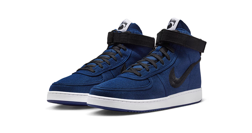 First Look Of The Stussy x Nike Vandal in Royal Blue front corner