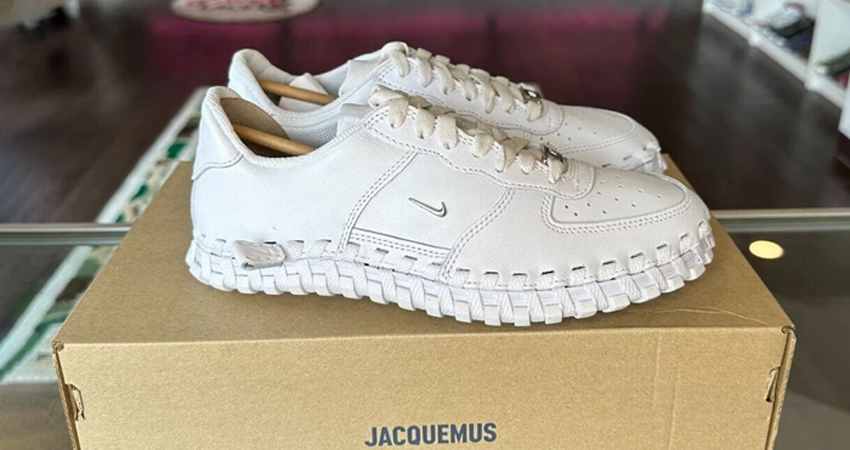 Jacquemus x Nike J Force 1 White lifestyle right