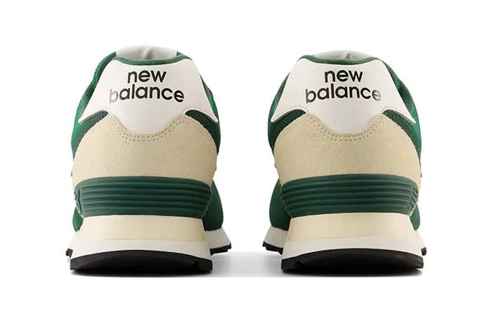 New Balance 574 Green Cream White U574MU2 back