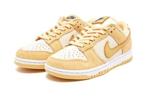 Nike Dunk Low Gold Suede DV7411 200 front corner