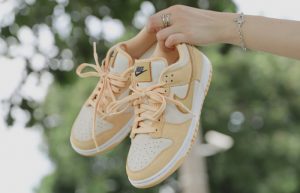 Nike Dunk Low Gold Suede DV7411 200 lifestyle up