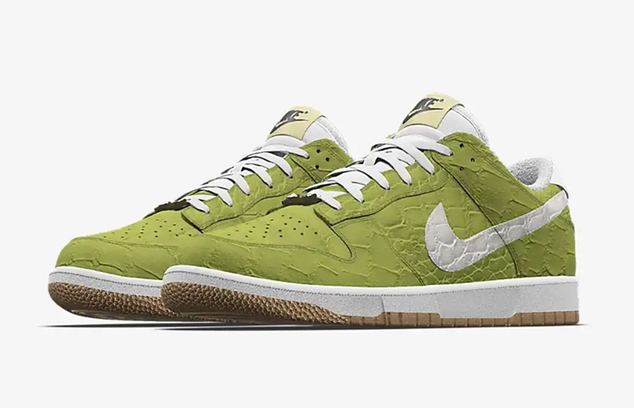 Nike Dunk Low Unlocked By You Asymmetrical FJ2256 900 green front corner