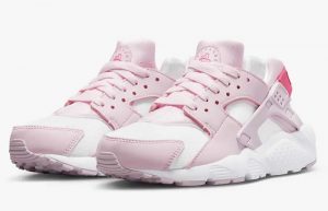 Nike Huarache Run GS Pink Foam 654275 608 front corner