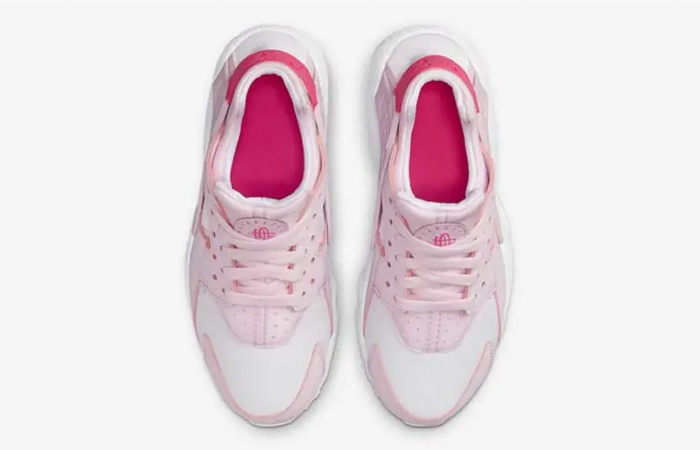 Nike Huarache Run GS Pink Foam 654275 608 up