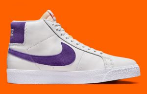 Nike SB Blazer Mid White Court Purple DZ4949 100 right