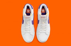 Nike SB Blazer Mid White Court Purple DZ4949 100 up