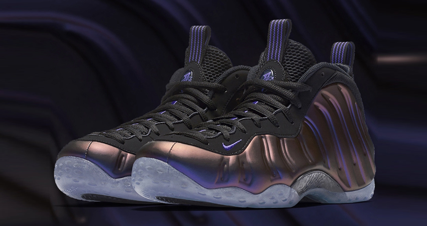 The Nike Air Foamposite One Eggplant Returns In Style front corner