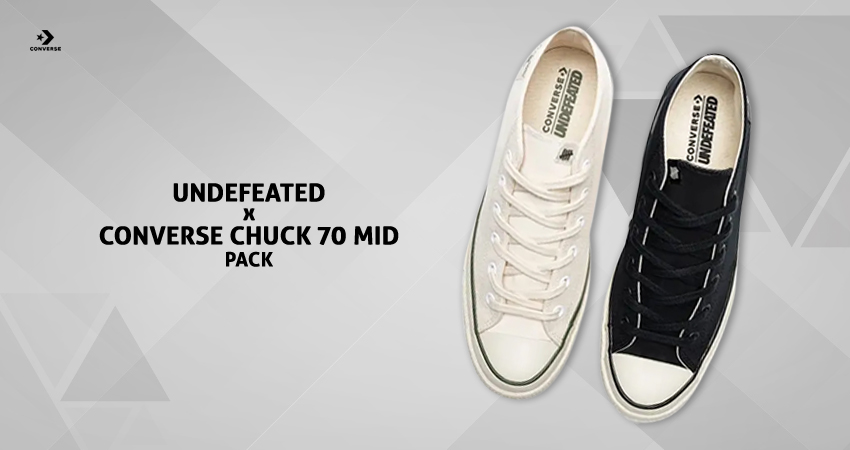 UNDEFEATED x Converse A Sleek Reunion with the Chuck 70 Mid Pack featured image