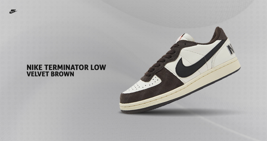 Nike Terminator Low Surfaces In Brown Suede And Croc Patterns - Fastsole