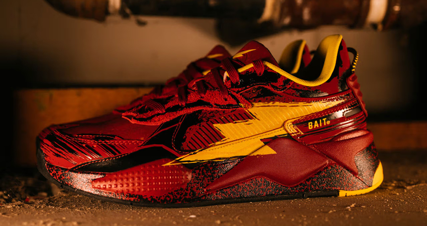 BAIT Honors The Forthcoming Premier Of ‘The Flash With A Revamped PUMAs RS X lifestyle left