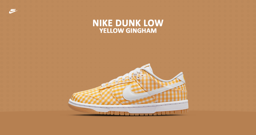 Check Out The Newest Nike Dunk Low In A ‘Yellow Gingham featured image