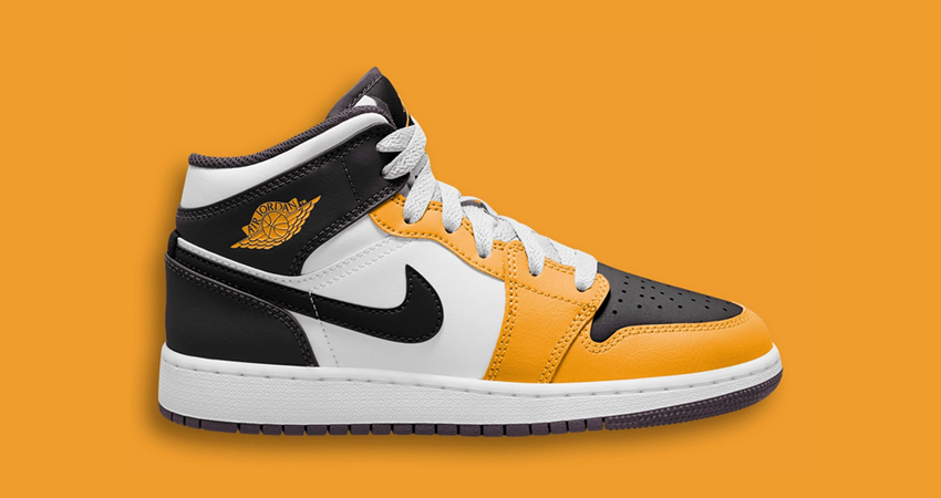 Introducing the Jaw Dropping Air Jordan 1 Mid Yellow Ochre right