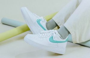 Nike Air Force 1 Low Jade Ice DD8959 113 onfoot left