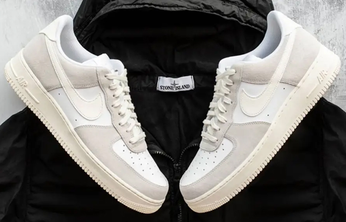 Nike Air Force 1 Low White Sail CW7584 100 lifestyle right left corner