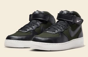 Nike Air Force 1 Mid Olive Sail FB2036 300 front corner