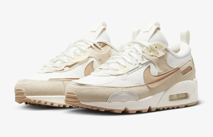 Nike Air Max 90 Futura White Tan DV7190 100 front corner