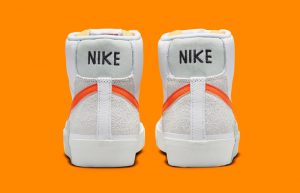 Nike Blazer Mid Pro Club White Orange DQ7673 103 back