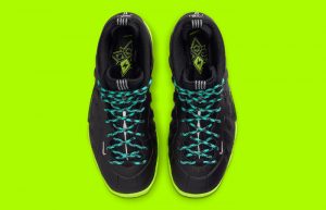 Nike Little Posite One GS Black Cactus Teal DZ2852 001 up