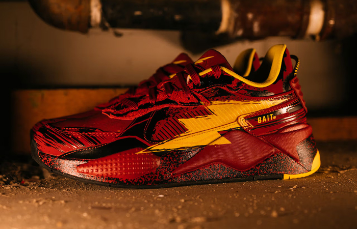 Puma RS X x Bait x The Flash Red Yellow lifestyle left