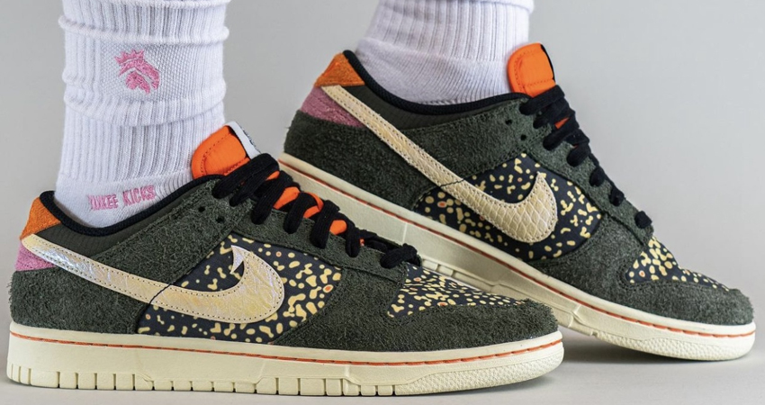 Score the Hottest Kicks Nike Dunk Low SE Trout onfoot right