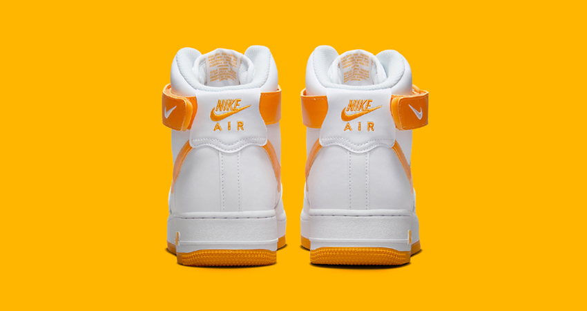 Step Into Sunshine With Nikes Air Force 1 High In Sundial Yellow back