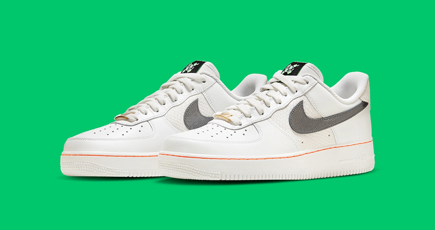 The Nike Air Force 1 Low Adorns Basketball Elements front corner