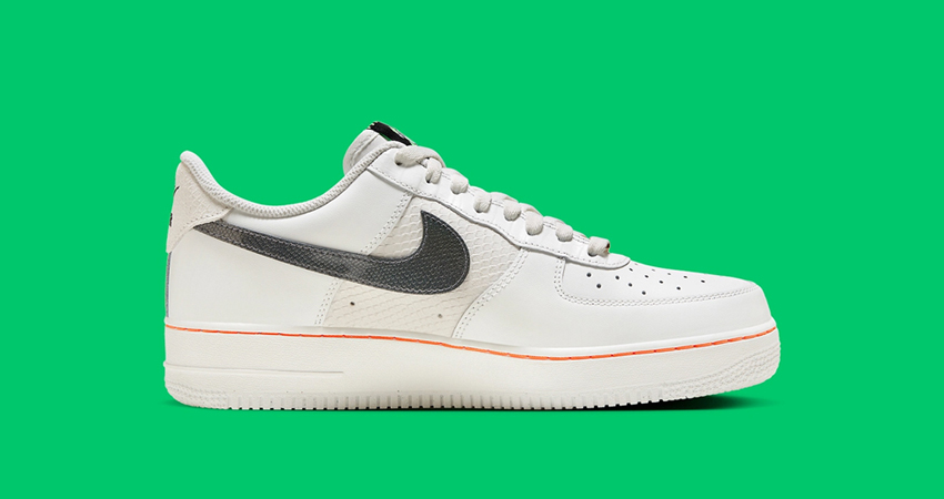 The Nike Air Force 1 Low Adorns Basketball Elements right
