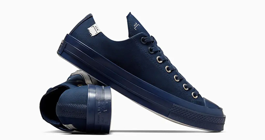 A COLD WALL x Converse Chuck 70 Low Dark Sapphire A06689C lifestyle right 1