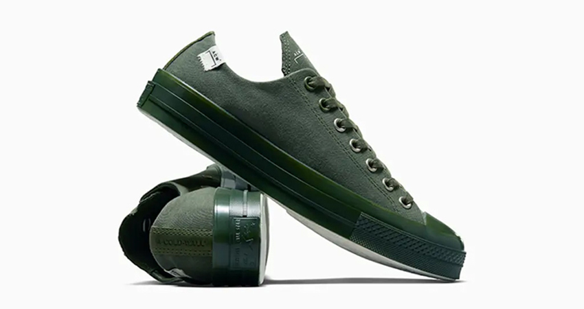 A COLD WALL x Converse Chuck 70 Low Green A06688C lifestyle right 1