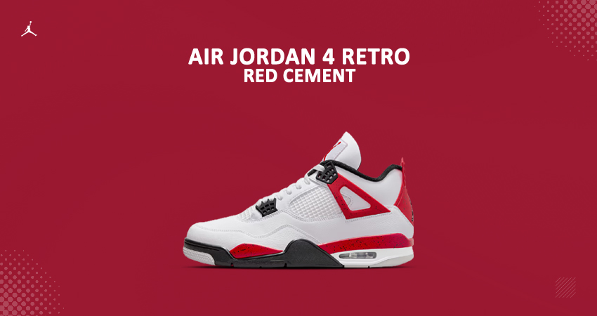 A New Take On The Air Jordan 4 Red Cement featured image