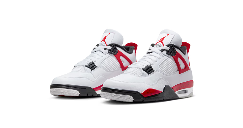 A New Take On The Air Jordan 4 Red Cement front corner