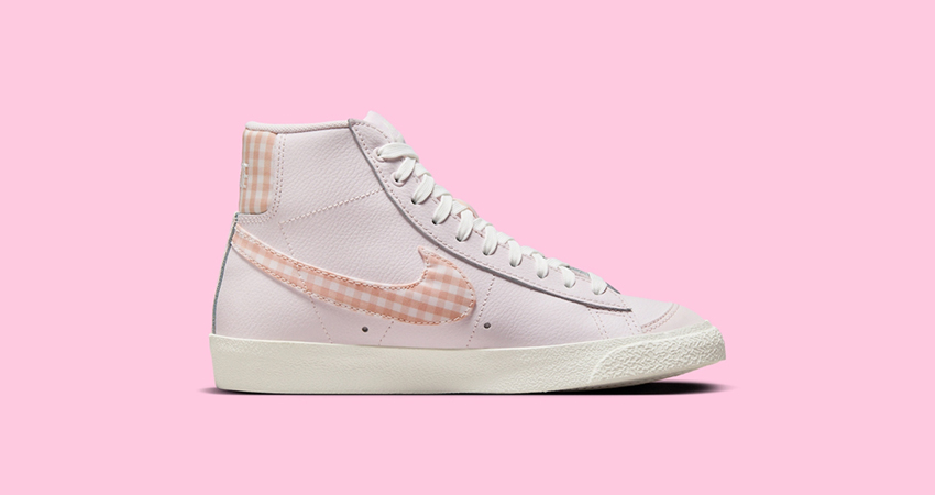 A Women Exclusive Nike Blazer Mid ‘77 ‘Barbie Pink Plaid To Drop Soon right