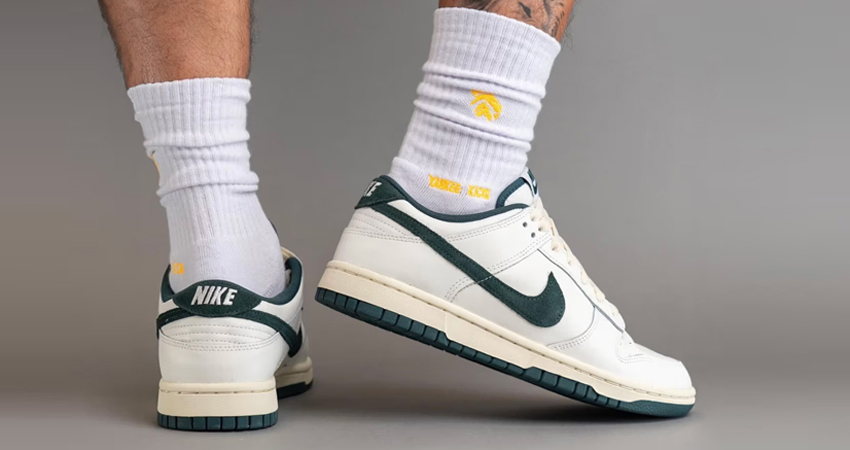 Get The On Foot Look Of The Nike Dunk Low Athletic Department in ‘Department Jungle onfoot back
