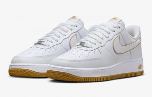 Nike Air Force 1 Low White Bronzine DV0788 104 front corner