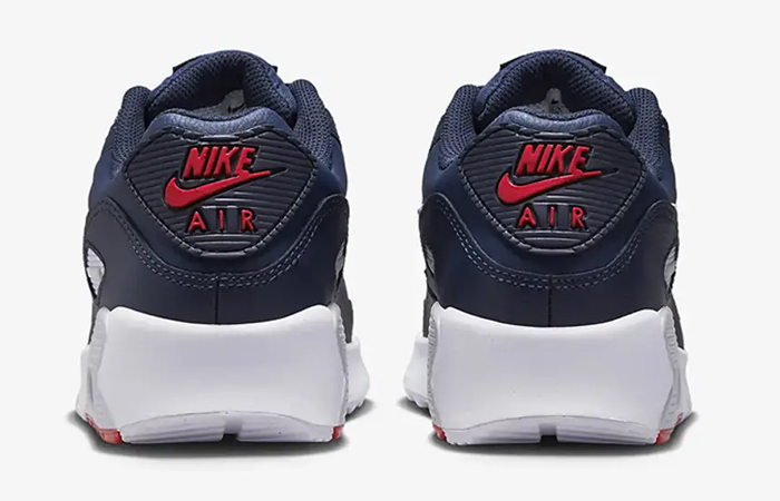 Nike Air Max 90 LTR GS Obsidian Navy White DV3607 400 back