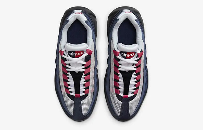Nike Air Max 95 GS Recraft Navy Red CJ3906 404 up
