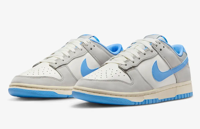 Nike Dunk Low Athletic Department Grey Blue DQ7679 002 front corner