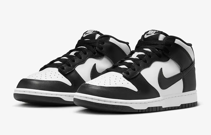 Nike Dunk Mid Leather Panda FQ8784 100 front corner