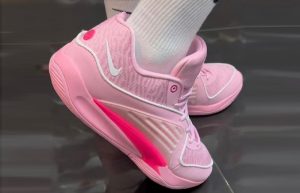 Nike KD 16 Aunt Pearl Pink onfoot back corner