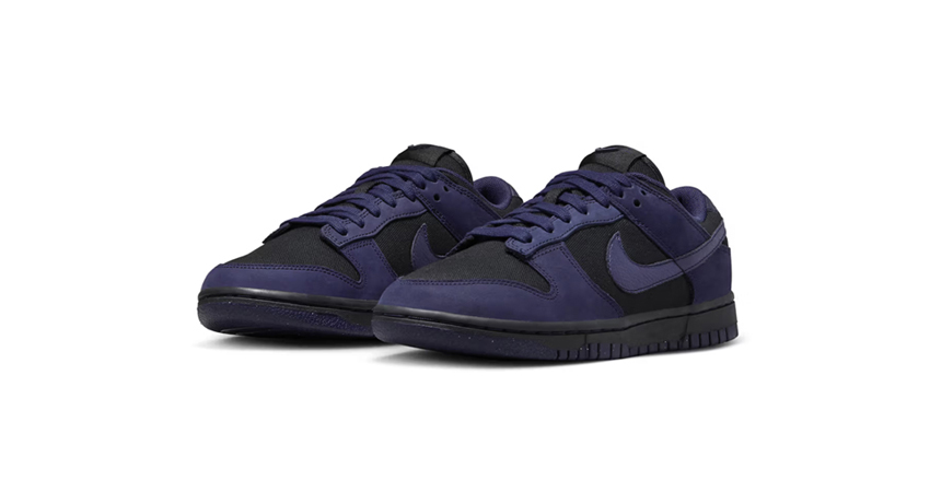 Official Look at the Nike Dunk Low in Purple Ink front corner
