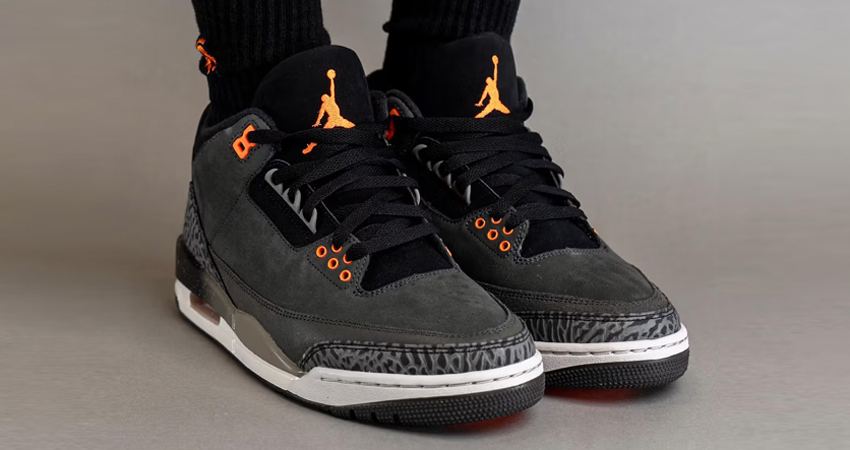 On Foot Glimpse Of The Air Jordan 3 ‘Fear onfoot front corner