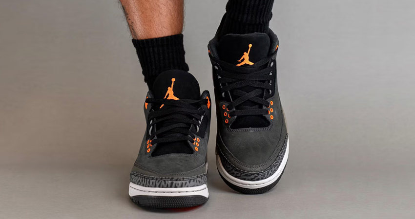 On Foot Glimpse Of The Air Jordan 3 ‘Fear onfoot front