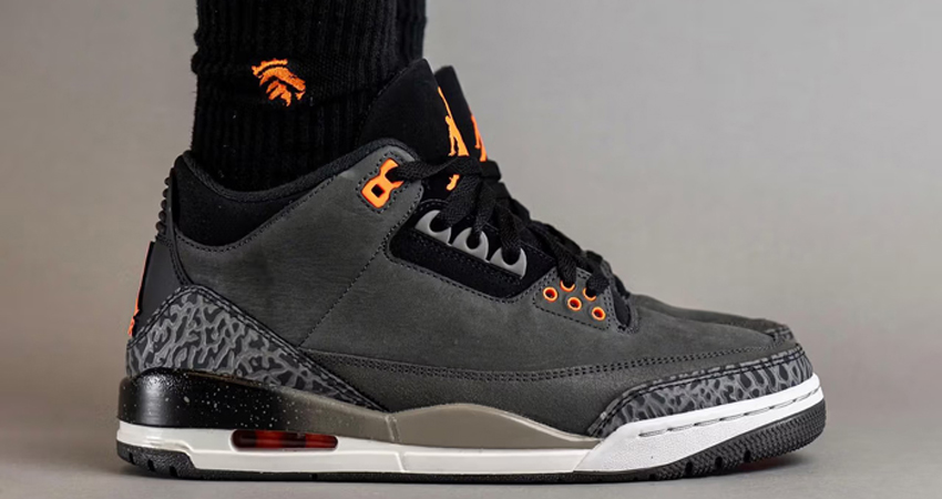 On Foot Glimpse Of The Air Jordan 3 ‘Fear onfoot right